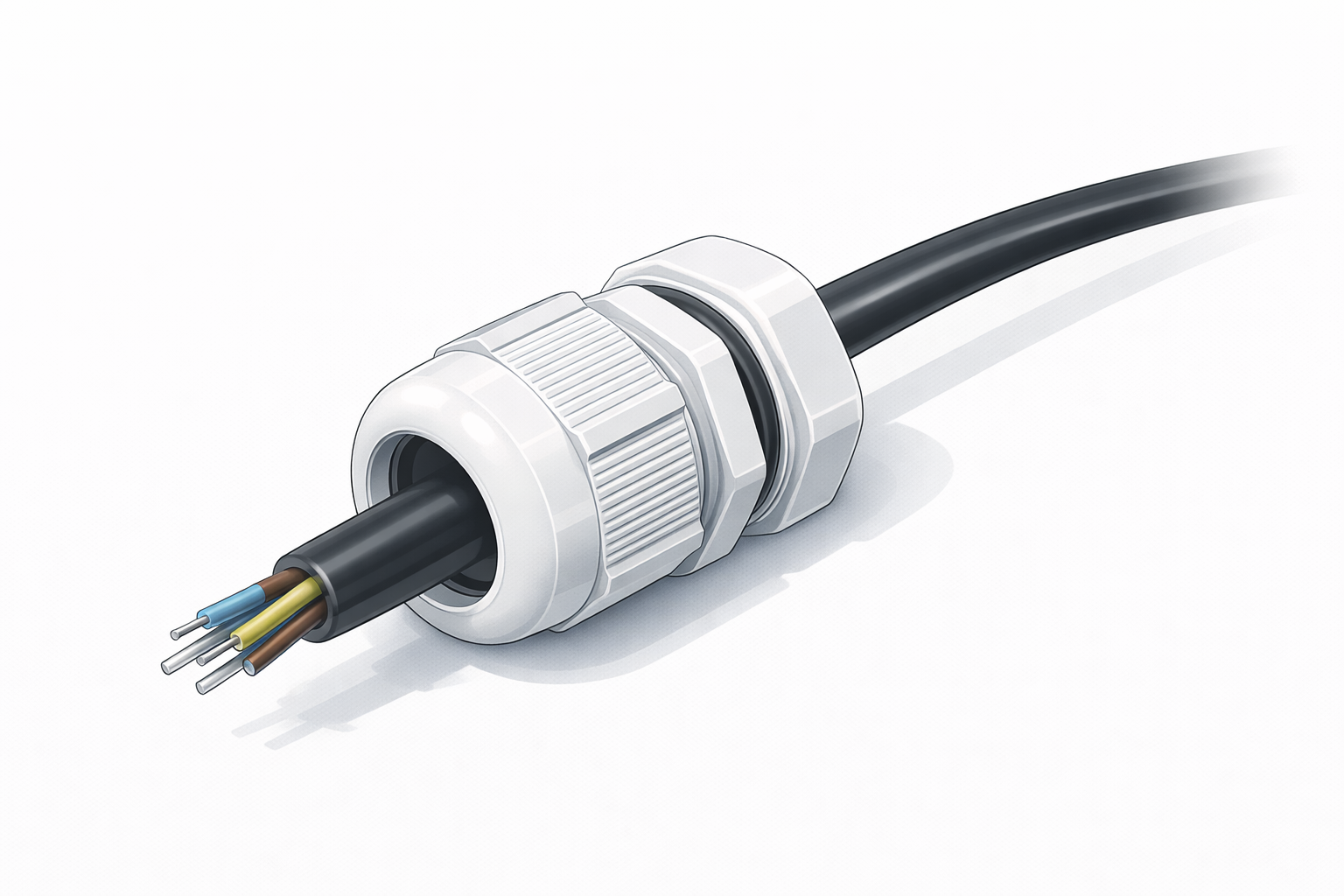 گلند فلزی و پلاستیکی