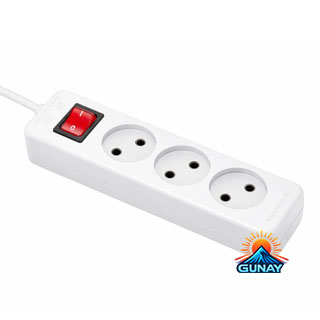 سیم سایر 3 خانه بدون ارت مدل شهاب 5 متری پارت الکتریک