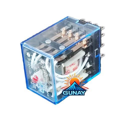 رله 14 پایه کتابی مدل MY4N بوبین 220VAC سون الکتریک