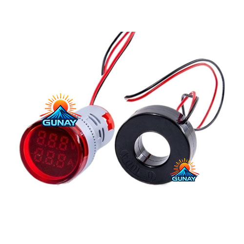 چراغ سیگنال دیجیتال AVR ولت آمپر گرد سون الکتریک