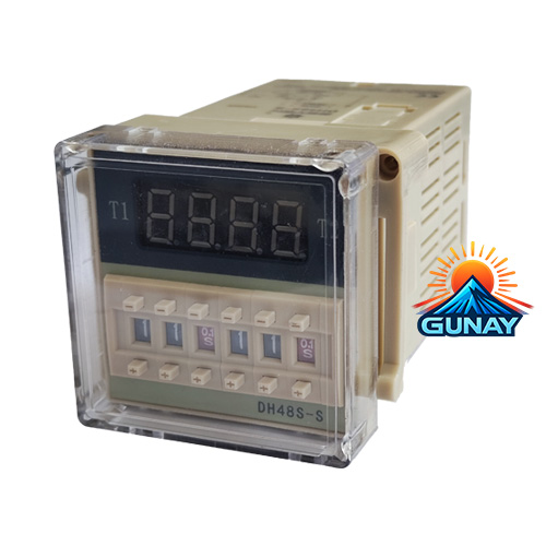 تایمر تابلویی مولتی رنج 8 پایه دیجیتال دو زمانه مدل DH48S-S