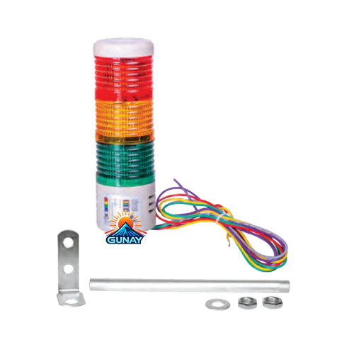 چراغ آلارم سه طبقه چند حالته آژیر دار سون الکتریک