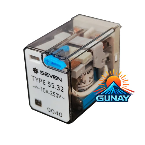 رله 8 پایه کتابی مدل MY2N بوبین 24VDC سون الکتریک