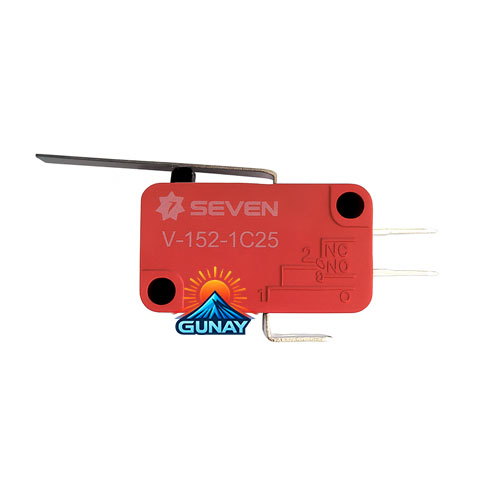 میکروسوئیچ ریز فیشی اهرم کوتاه ساده مدل V-152 سون الکتریک